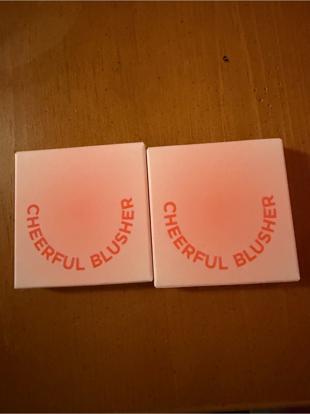 Cheerful Blusher Compact - Peach Pink Duo (2 Count)